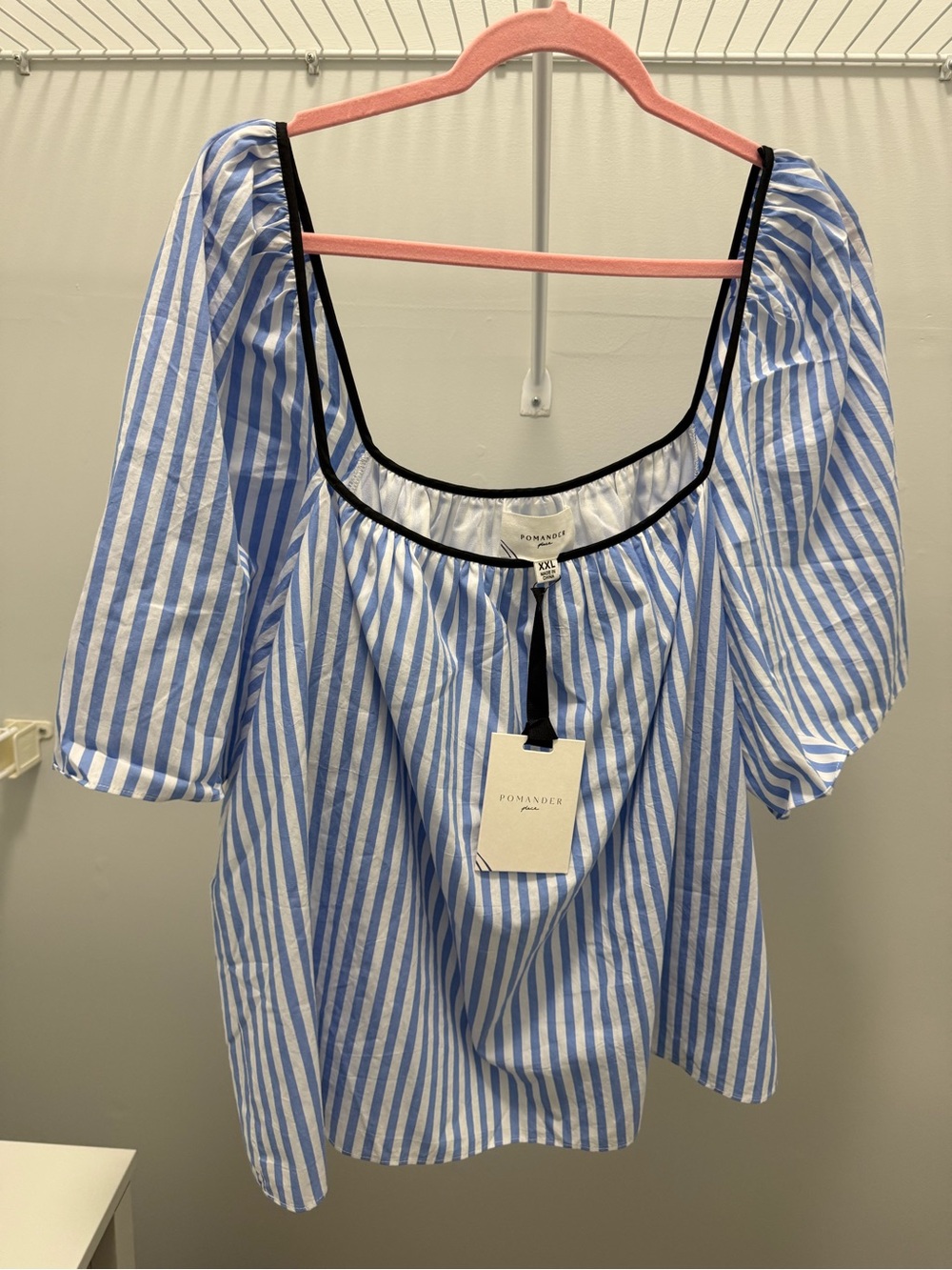 Tuckernuck Pomander Blue Stripe Celia Top